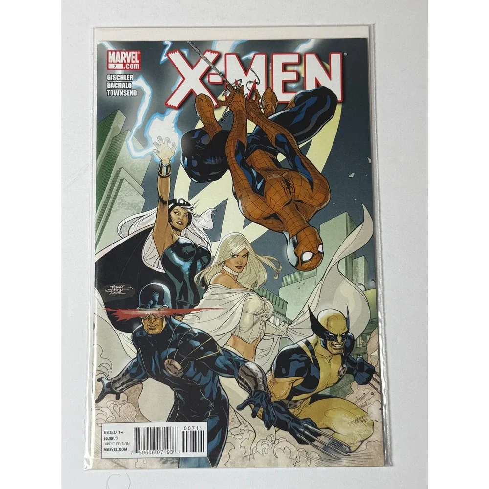 Marvel X-Men Vol 3 7 Spider-Man Wolverine Storm Cyclops Emma Frost 2011 Comic